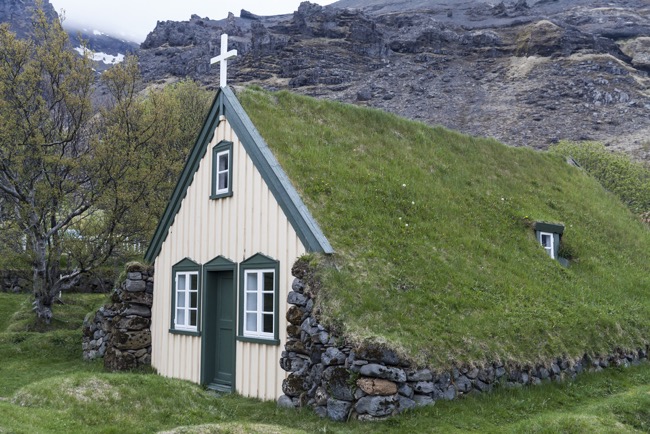 The Turf Church of Vidimyri, Iceland