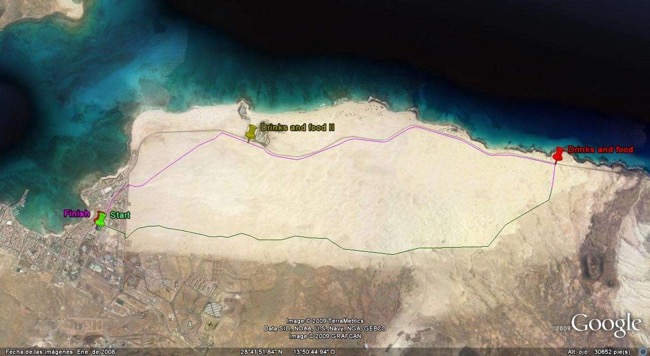 Fuerteventura Dunes Half Marathon route