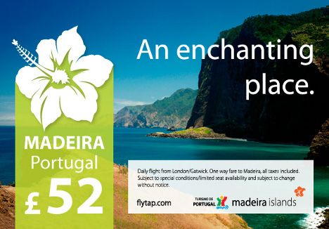 TAP portugal - Fly from London to Madeira for 52 GBP