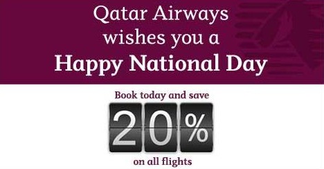 Qatar Airways National Day Sale