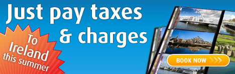 Aer Lingus - Just pay taxes and charges for flights to Ireland