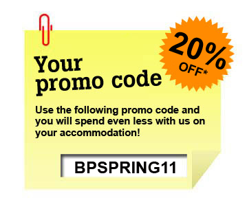 Budgetplaces promo code: get a 20% reduction off accommodation