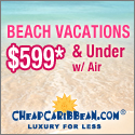 Caribbean Beach Vacations $599* & Under w/ Air