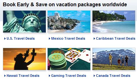 Book Early and save up to $450 on vacation packages with Expedia