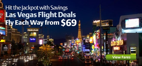 Las Vegas flights from $69 each way